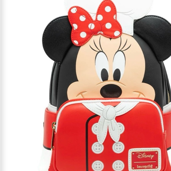 Loungefly Disney Minnie Mouse Backpack - Red, Black, and White main image 4